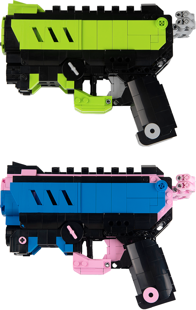 积木枪 双色 Building Block Blaster
